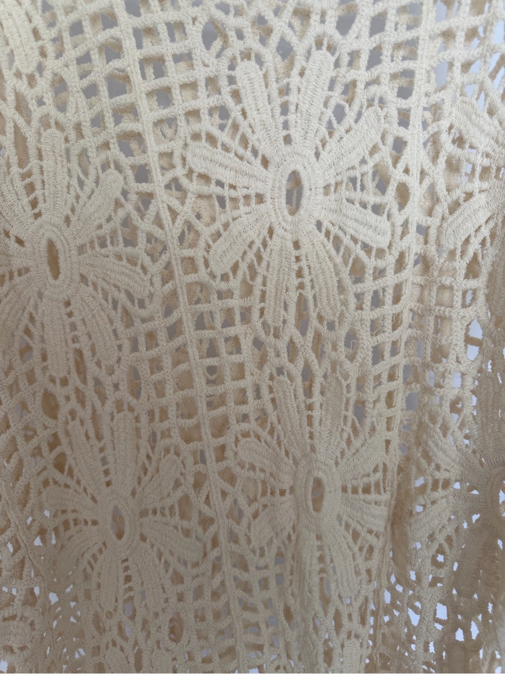 Plus size short sleeve crochet sweater - Picture 2 of 3